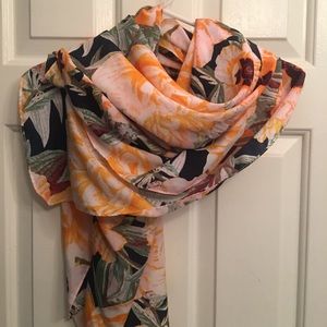 Beautiful floral scarf or shawl